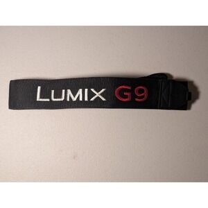 Panasonic Lumix‎ G9 Camera Neck Strap Black Embroidered OEM